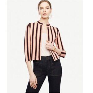 Ann Taylor | Striped Sweater Jacket